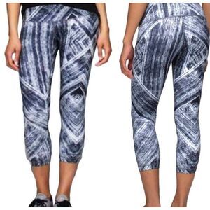 LULULEMON ATHLETICA Wunder Under Crop 21' In Heat Wave Size 4